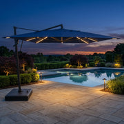 10'x13' Designer Rectangle AKZ+ Starlux Cantilever Umbrella Indigo - The Great Escape