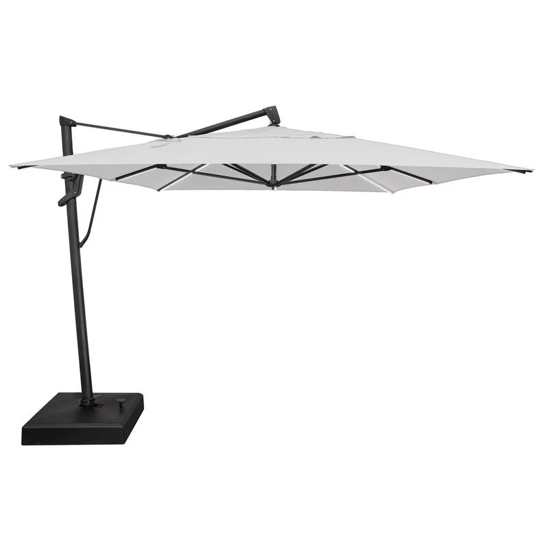 10'x13' Designer Rectangle AKZ+ Starlux Cantilever Umbrella - Natural - The Great Escape