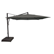 10'x13' Classic Rectangle AKZ Cantilever Umbrella Charcoal - The Great Escape