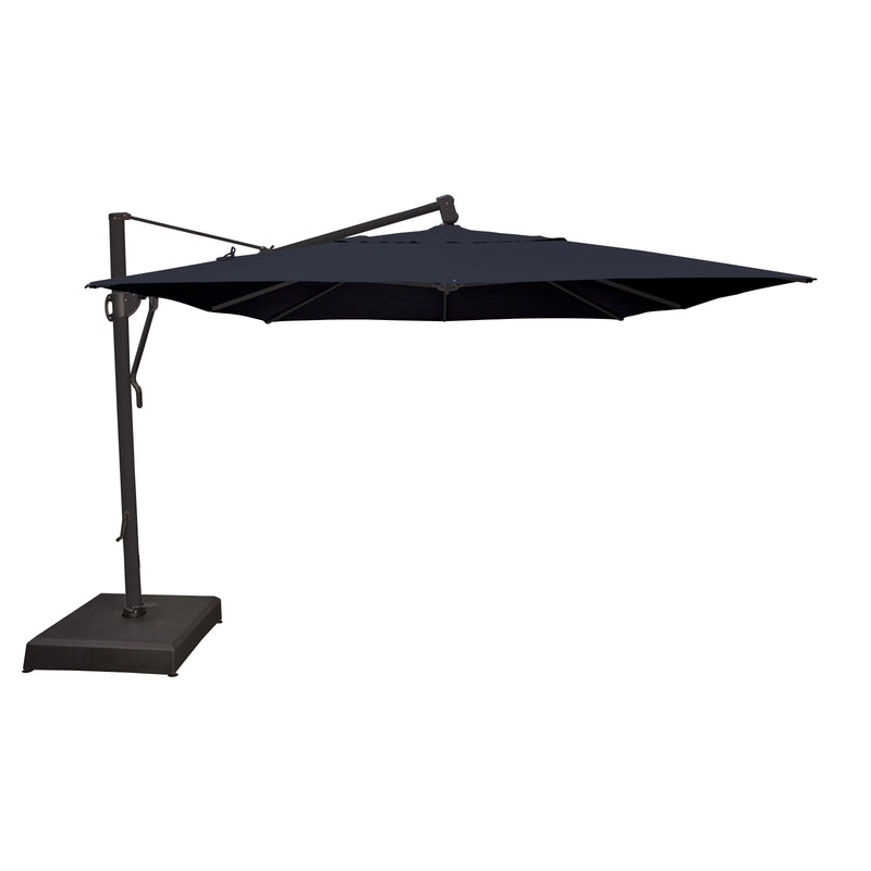 10'x13' Classic Rectangle AKZ Cantilever Umbrella Navy - The Great Escape