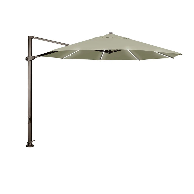 11' Deluxe Octagon Starlight Infinite Tilt Cantilever Umbrella - Khaki - The Great Escape