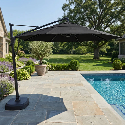 11 cantilever patio umbrella gazebo Formosa Covers Replacement Canopy TOP ONLY for Foot 8 Rib Outdoor Garden Offset Umbrella Fabric Round Octagonal, Premium Upgrade your outdoor experience with our state AKZ PLUS 11' Octagonal Aluminum