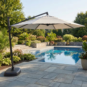 11' Designer AKZ+ Octagon Cantilever Umbrella Natural - The Great Escape