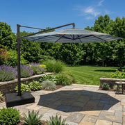13' Designer Octagon AKZ+ Cantilever Umbrella - Gateway Mist Stripe - The Great Escape