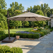 13' Classic Octagon AKZ Left-To-Right Tilt Cantilever Umbrella - Champagne Linen - The Great Escape