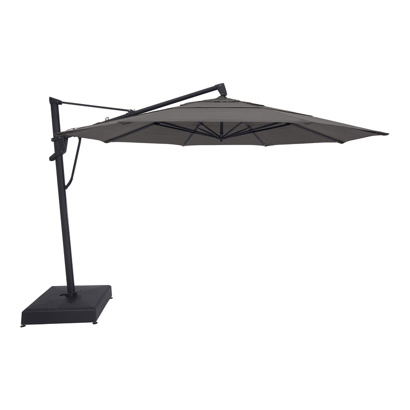13' Classic Octagon AKZ Left-To-Right Tilt Cantilever Umbrella - Charcoal - The Great Escape