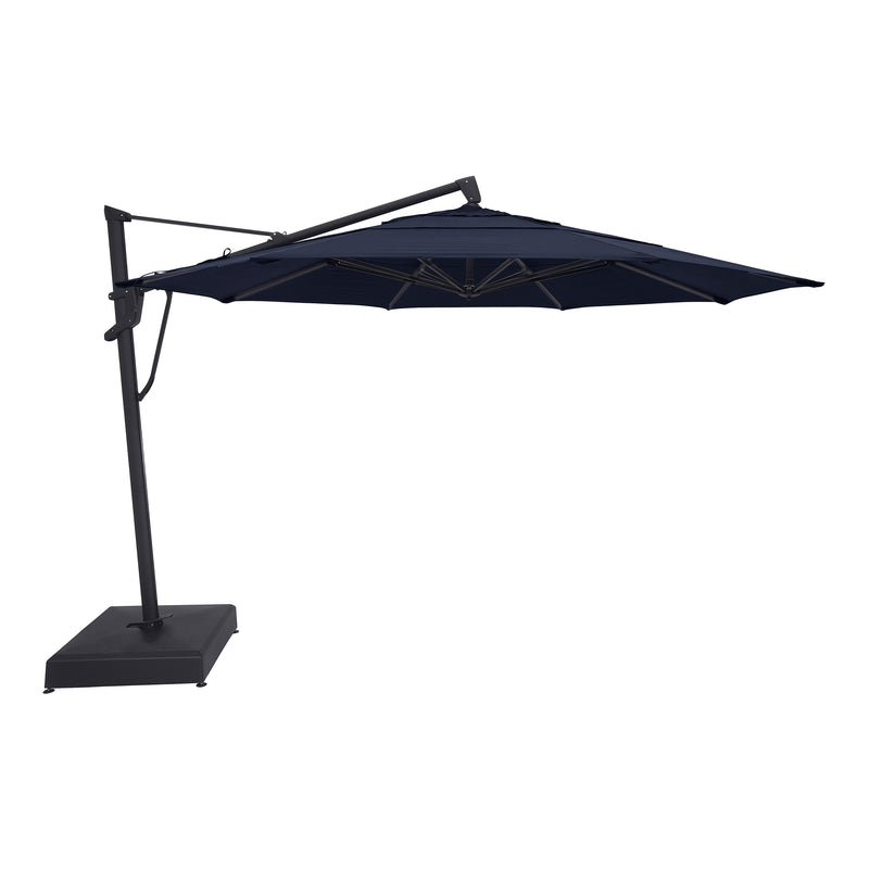 13' Classic Octagon AKZ Left-To-Right Tilt Cantilever Umbrella - Navy - The Great Escape