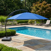 13' Deluxe Octagon Dome Front-To-Back Tilt Cantilever Umbrella - Cobalt - The Great Escape