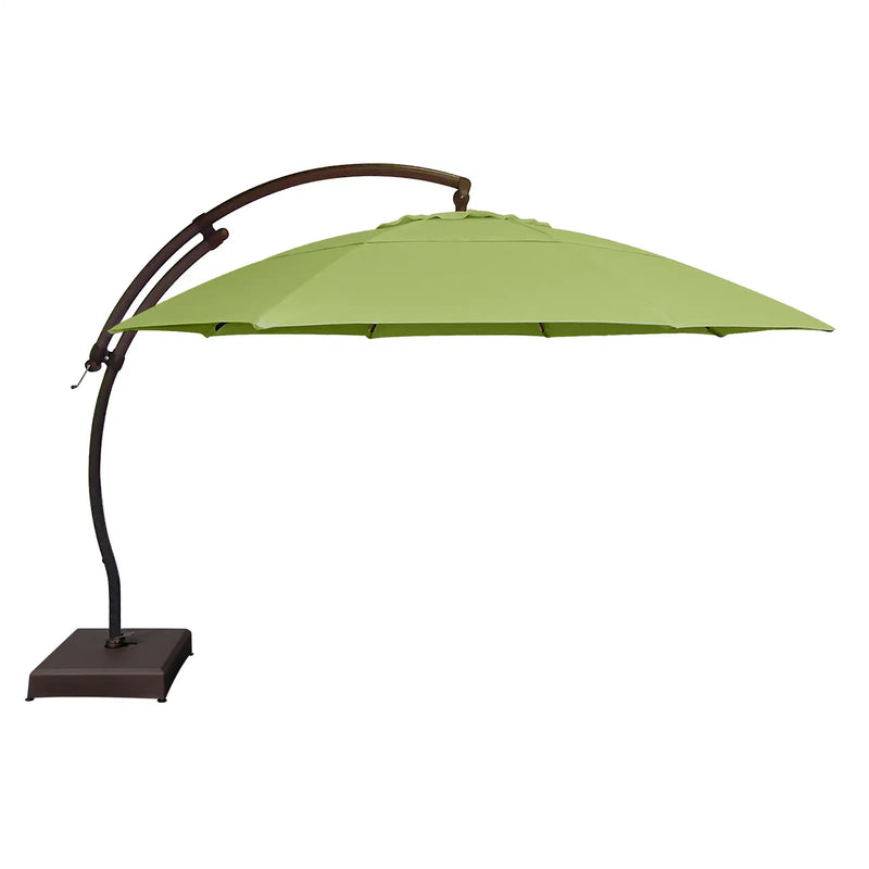 13' Deluxe Octagon Dome Front-To-Back Tilt Cantilever Umbrella - Kiwi - The Great Escape