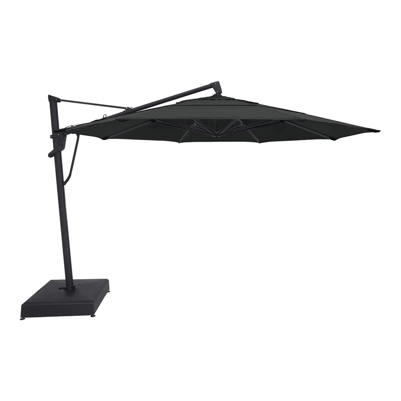 13' Designer Octagon AKZ+ Infinite Tilt Cantilever Umbrella - Black - The Great Escape