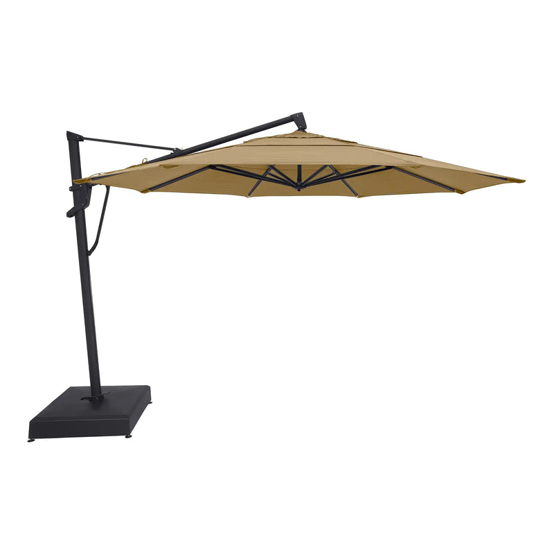 13' Designer Octagon AKZ+ Infinite Tilt Cantilever Umbrella - Heather Beige - The Great Escape