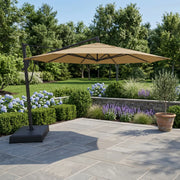 13' Designer Octagon AKZ+ Infinite Tilt Cantilever Umbrella - Heather Beige - The Great Escape