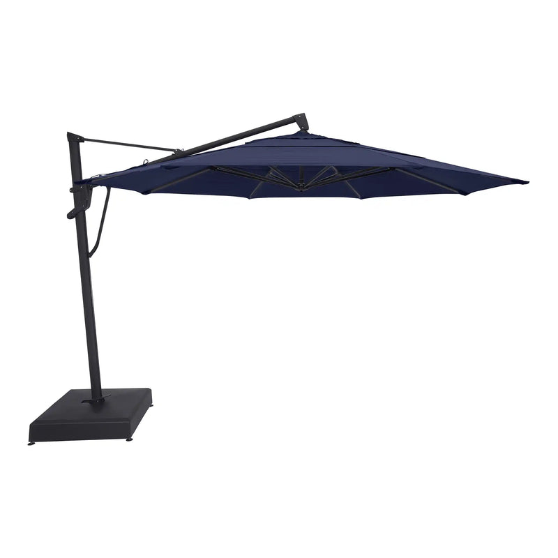 13' Designer Octagon AKZ+ Infinite Tilt Cantilever Umbrella - Indigo - The Great Escape