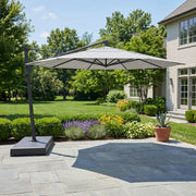 13' Designer Octagon AKZ+ Infinite Tilt Cantilever Umbrella - Natural - The Great Escape