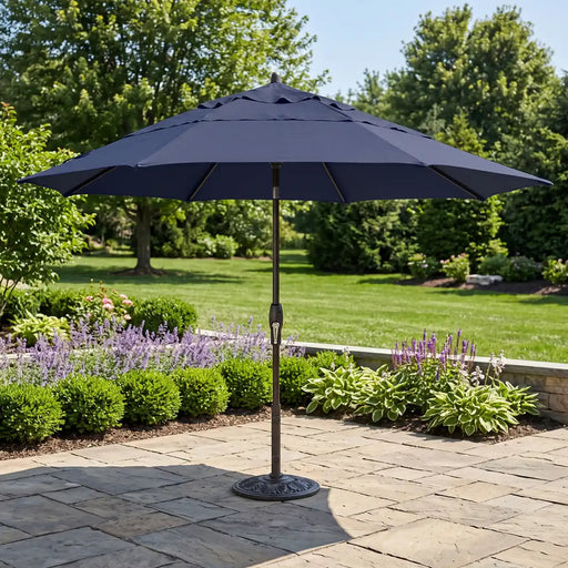 cantilevered navy blue 11 foot patio umbrella Amazon.com : wikiwiki FT 2 Tires Cantilever Umbrella, Offset Outdoor Patio, 6-Level 360Rotation Heavy Duty Large Umbrella with Cross Base, : Patio, Lawn & Garden this patio cantilever umbrella has a powerful rotation + height adjustment function SANLUCE 11 ft. Aluminum Offset