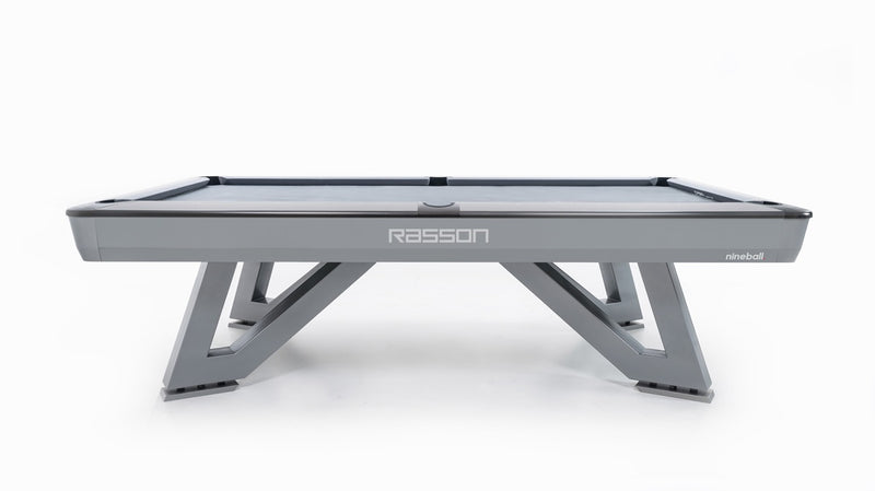 8' Wolf Billiard Table - Silver Fluorocarbon - The Great Escape