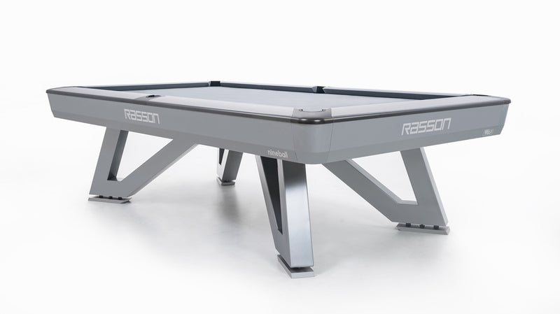 8' Wolf Billiard Table - Silver Fluorocarbon - The Great Escape