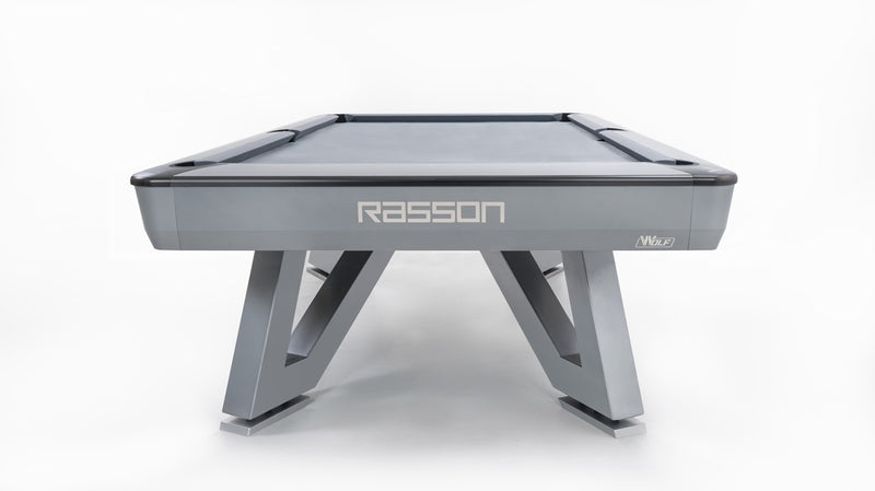 8' Wolf Billiard Table - Silver Fluorocarbon - The Great Escape