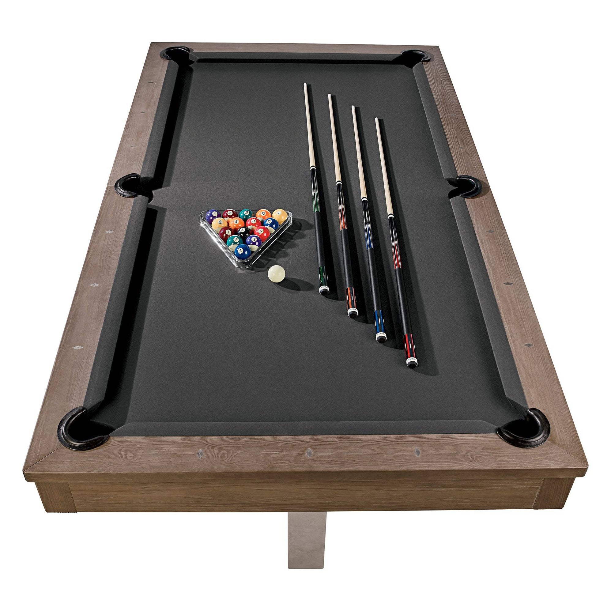 7' American Heritage Abbey Pool Table Antique Grey The Great Escape