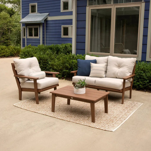 Lakeside 3 Piece Loveseat Deep Seating Set - The Great Escape