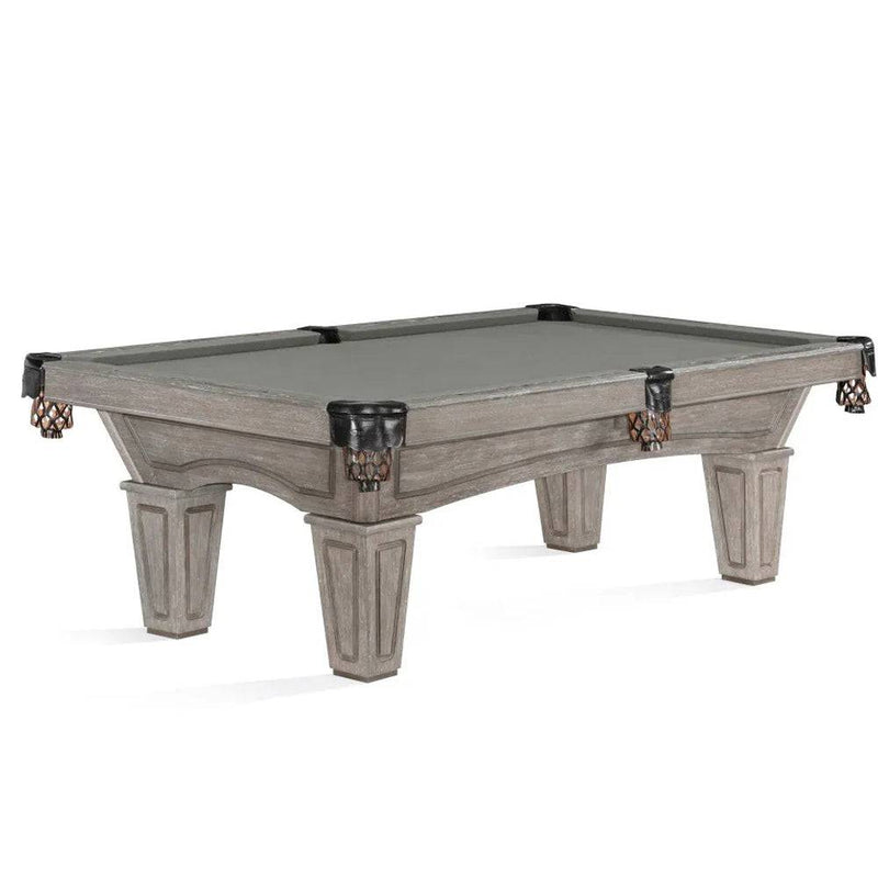 8' Brunswick Allenton Pool Table Driftwood - Tapered Leg - The Great Escape