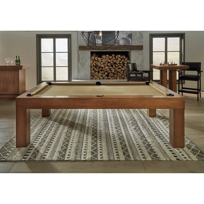 8’ American Heritage Alta Pool Table - Brushed Walnut - The Great Escape