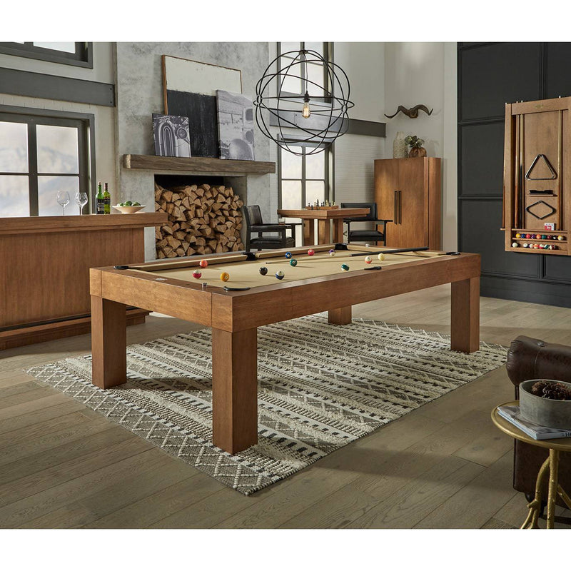 8’ American Heritage Alta Pool Table - Brushed Walnut - The Great Escape