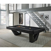 8’ American Heritage Annex Pool Table - Black Ash - The Great Escape