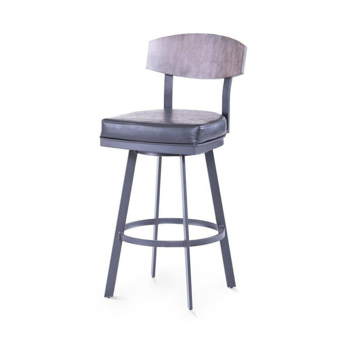 Atmore Grey Armless Swivel Stool - The Great Escape