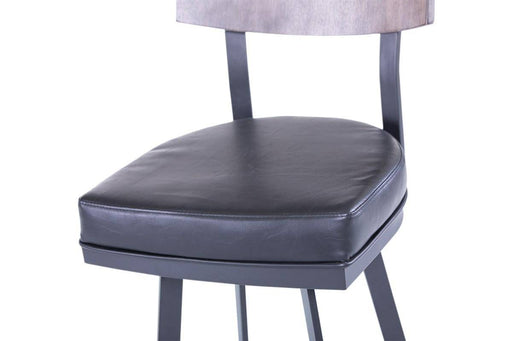 Atmore Grey Armless Swivel Stool - The Great Escape