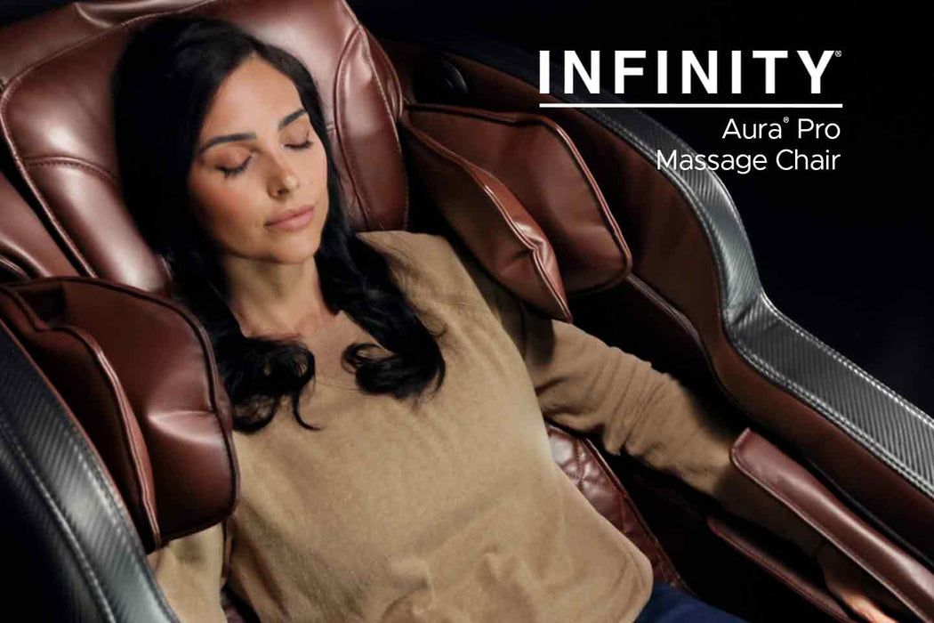 Aura Pro Massage Chair - Brown - The Great Escape