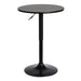 Baldwin Black 24" Round Adjustable Pub Table - The Great Escape