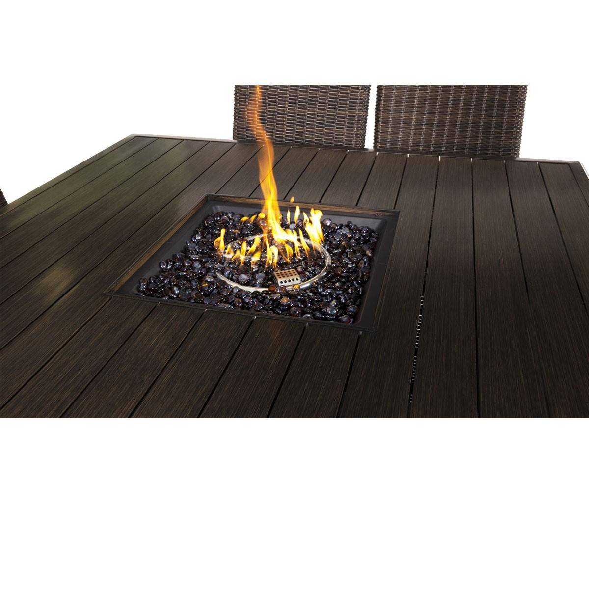 Bayfield 9 Piece Bar Height Fire Table Group — The Great Escape