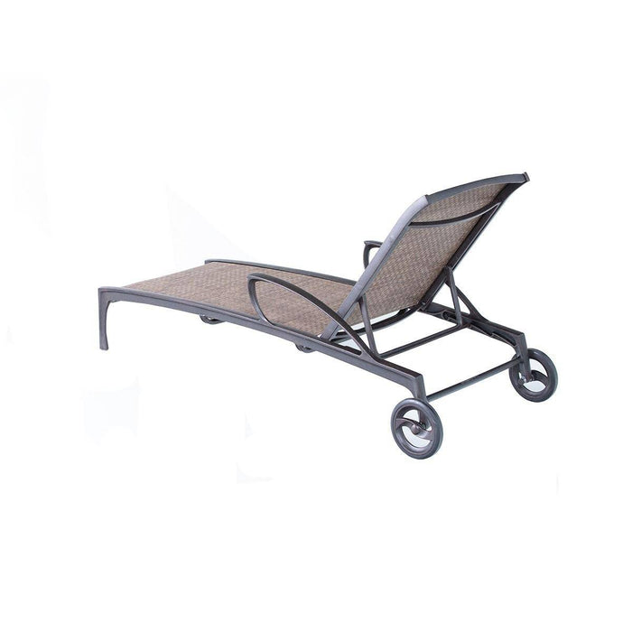 Biltmore Sling Chaise W/ Wheels - The Great Escape