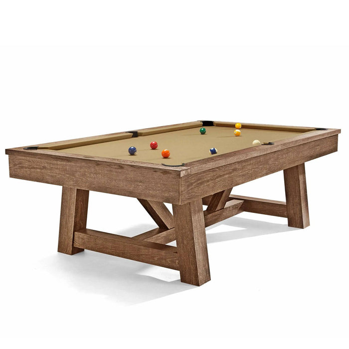 8' Brunswick Botanic Pool Table Rustic Dark Brown - The Great Escape