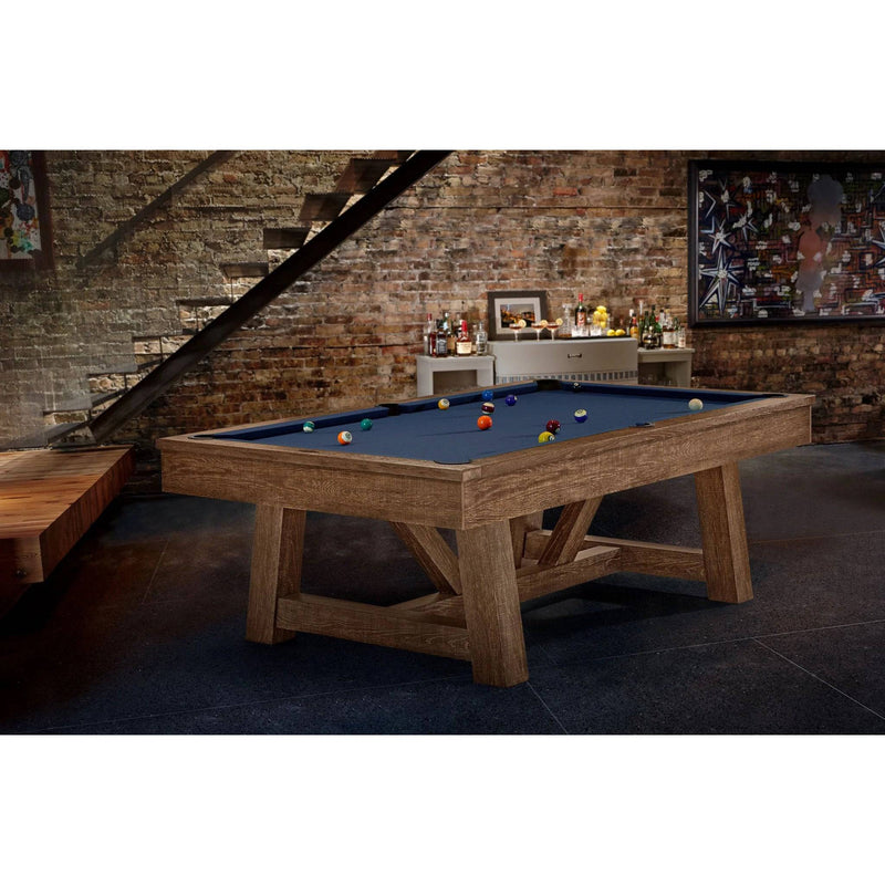 8' Brunswick Botanic Pool Table Rustic Dark Brown - The Great Escape