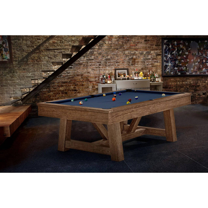 8' Brunswick Botanic Pool Table Rustic Dark Brown - The Great Escape