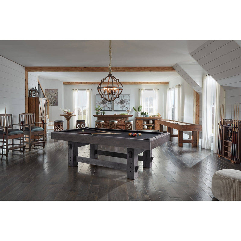 8’ American Heritage Bristol Pool Table - Charcoal - The Great Escape