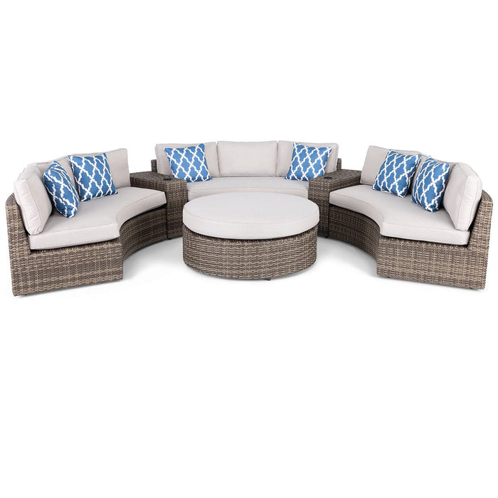 Cayden 6 Piece Curved Sectional Group - The Great Escape