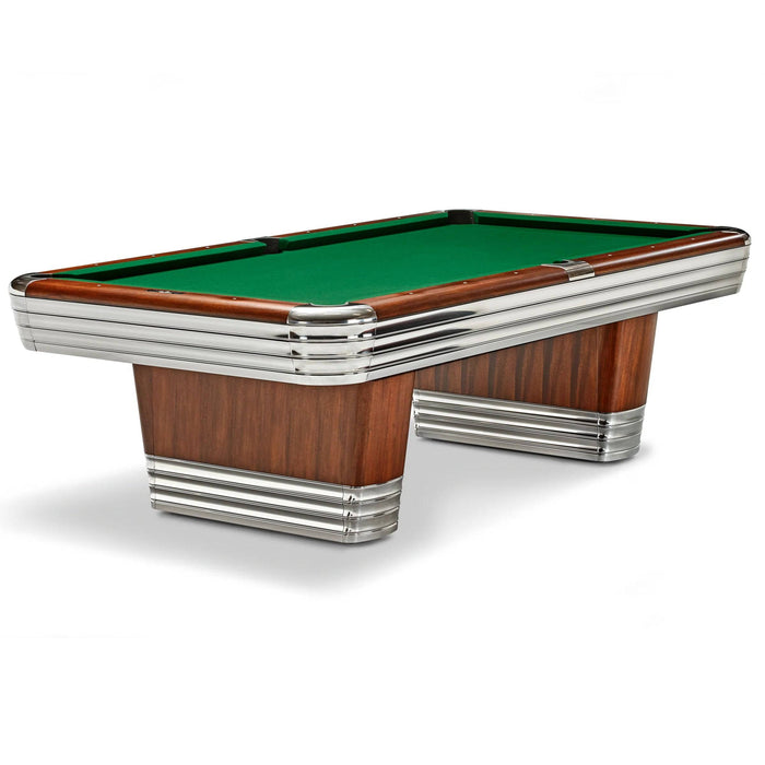 8' Brunswick Centennial Pool Table - Drop Pockets Rosewood