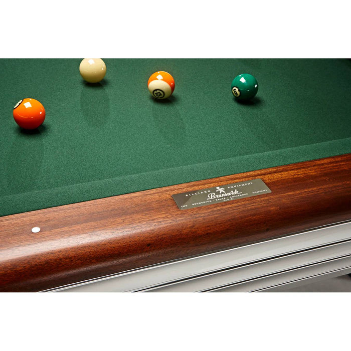 9' Brunswick Centennial Pool Table - Drop Pockets Rosewood