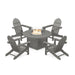 Classic Adirondack 5 Piece Conversation Fire Group - The Great Escape