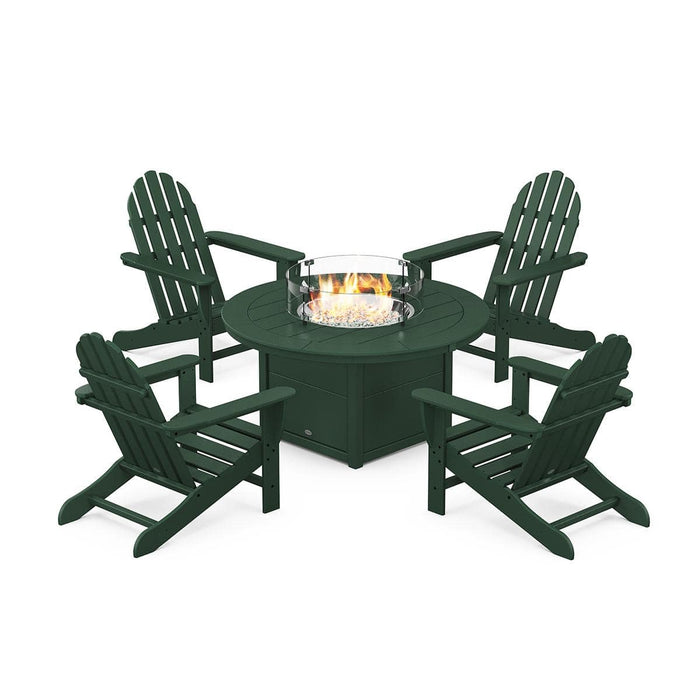 Classic Adirondack 5 Piece Conversation Fire Group - The Great Escape