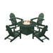 Classic Adirondack 5 Piece Conversation Fire Group - The Great Escape