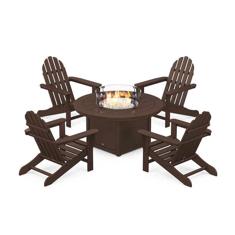 Classic Adirondack 5 Piece Conversation Fire Group - The Great Escape