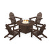 Classic Adirondack 5 Piece Conversation Fire Group - The Great Escape