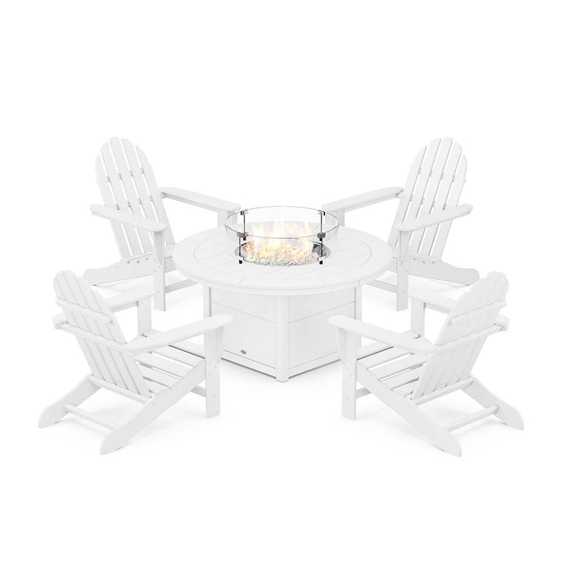 Classic Adirondack 5 Piece Conversation Fire Group - The Great Escape