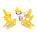 Classic Folding Adirondack 6 Piece Conversation Fire Group - The Great Escape