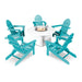 Classic Folding Adirondack 6 Piece Conversation Fire Group - The Great Escape