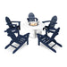 Classic Folding Adirondack 6 Piece Conversation Fire Group - The Great Escape